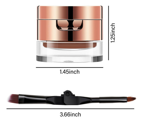Kit De Crema Para Cejas, Polvo De Cejas Y Gel Delineador De