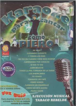 Dvd - Karaoke / Piero (df) - Original Y Sellado