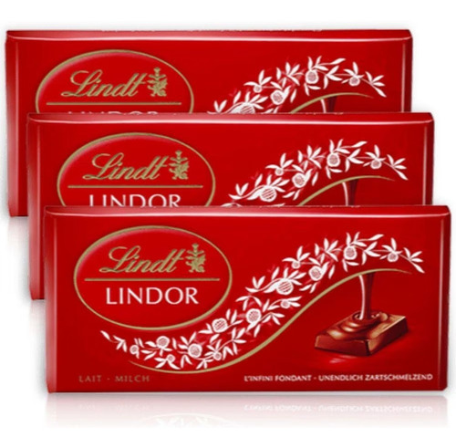 Chocolate Lindt Lindor Singles Milk 100g (3 Unidades)