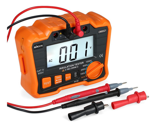 Probador De Resistencia Megger Tester Retroiluminación Con M
