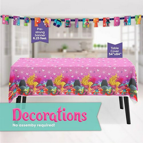 Decoraciones De Fiesta De Cumpleaños Troll Para 16 Invitados