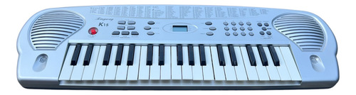 Teclado Musical Ringway K15 37 Teclas Chicas 10 Canciones Plateado