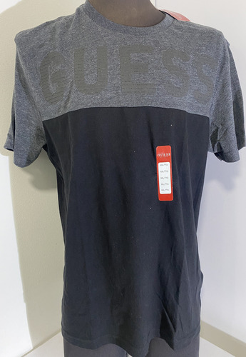 Camiseta Guess Cuello Redondo Estampado 100% Orig Talla Xxl