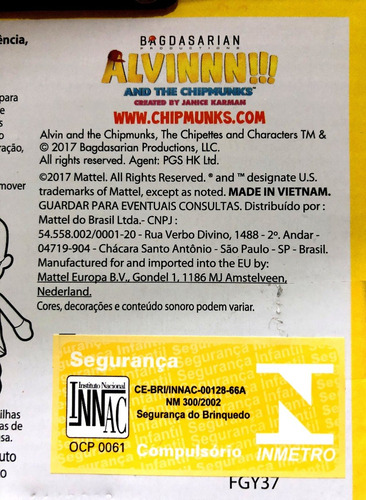 Imagem 6 de 6 de Boneco Pelúcia Esquilo Alvin Que Fala Original Fisher Price