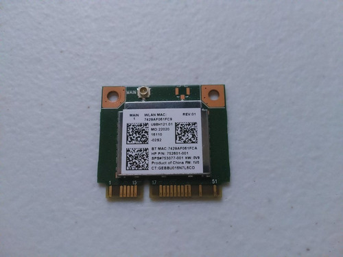Wifi Bluetooth Realtek Rtl8723be Laptop Hp 15-p010la (Usado)