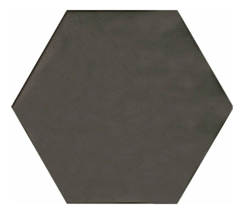 Porcelanato Piso Y Pared De 19.8x22.8 Hexagonal Negro Mate S