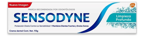 Crema dental limpieza profunda 113g Sensodyne 1 unidad 