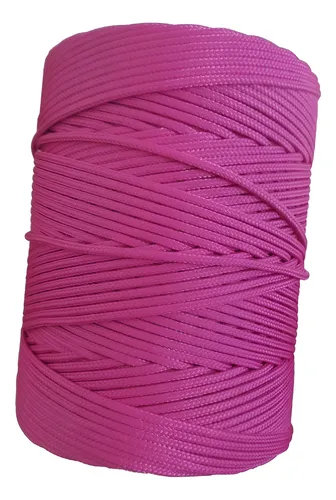 comprar Corda Trançada Seda 1,5mm Rosa - Rl Cu002F 660 Mts - Cordaville