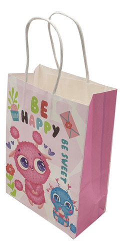 Bolsa De Regalo Chica, En Papel Opaco, Pack X12, Diseños Sur