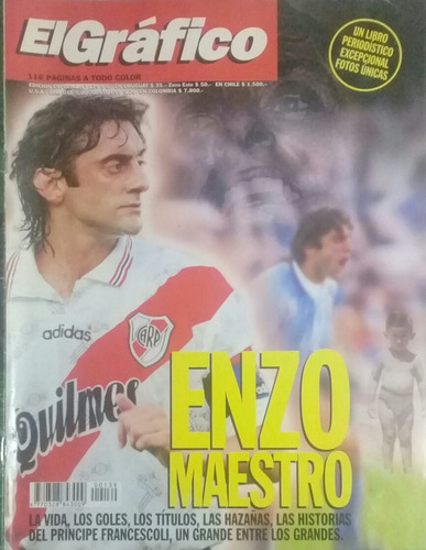 El Grafico Extra 139 Enzo Francescoli La Vida,los Goles