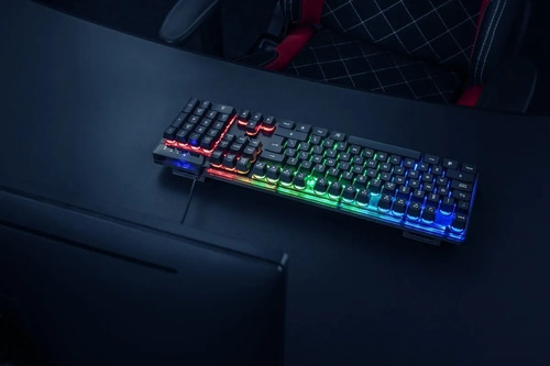 Imagen 3 de 7 de Teclado Gamer Trust Gxt 835 Azor Rgb Retroiluminado Led