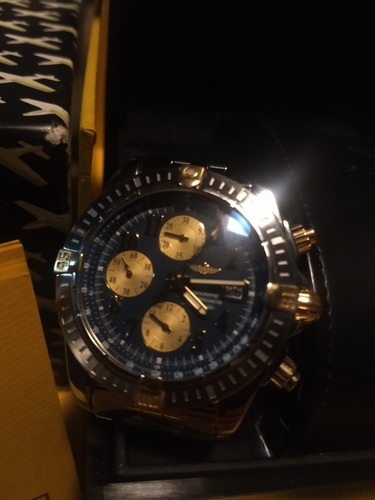 Relógio Breiting Chronographe Aço E Ouro