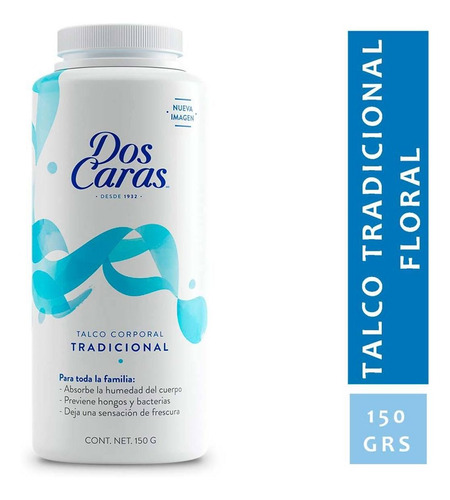 Talco Corporal Dos Caras Tradicional 150g