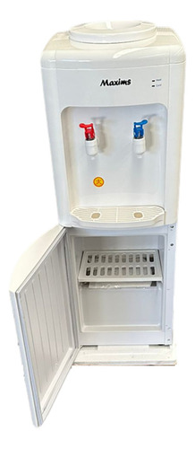 Dispensador De Agua Maxims Color Blanco 32x32x86 Cm, Agua Caliente Y Fría.