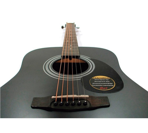 Imagen 5 de 7 de Guitarra Electroacústica Cort Ad810e-bks Eq Funda