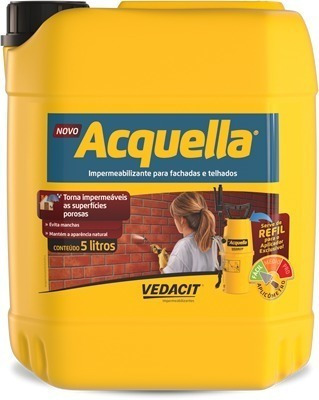 Impermeabilizante Acquella 5l Silicone Tijolo Pedra Telha