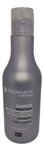 Shampoo  Matizador Super Efeito Cinza Diamante Profissional 