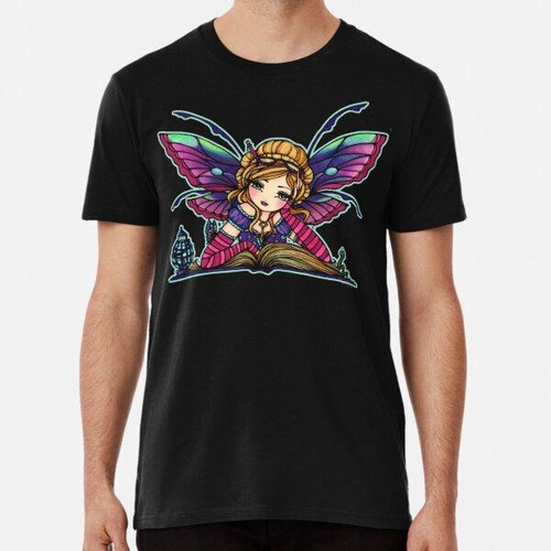 Remera Bookworm Fairy Por Hannah Lynn Algodon Premium