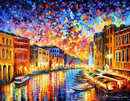 Poster Veneza 55x70cm Obra Impressão Hd Para Decorar Sala