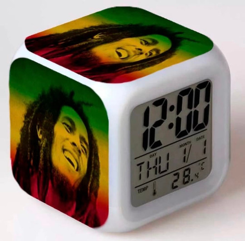 Reloj Despertador Bob Marley, New