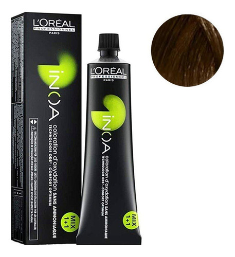 Tinta Loreal Profesional Inoa N° 6.3 Color Sin Amoniaco 60gr