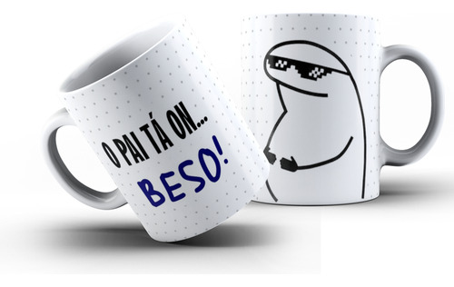 Caneca Xícara Flork Meme Bento Frases Divertida E Debochada Cor Mod. 06