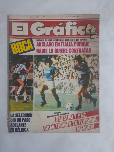 El Grafico 3388 Napoli 1 Fiorent. 1 Maradona,torino 3 Boca 0