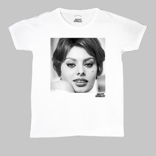 Sophia Loren Smile - Remera 100% Algodón
