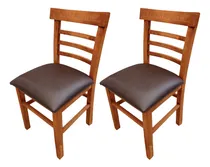 Comprar 2 Sillas De Madera Acabado   Cera Muy Comodas Y Resistentes