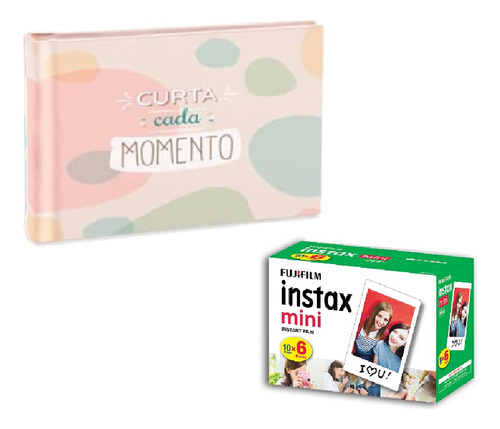 Album Instax Mini + Filme De 60 Poses Cor Branco INSTALOVERS MINI - 902