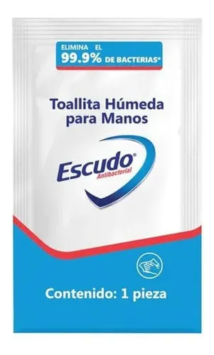 200 Toallitas Húmedas Desinfectantes Individuales Escudo