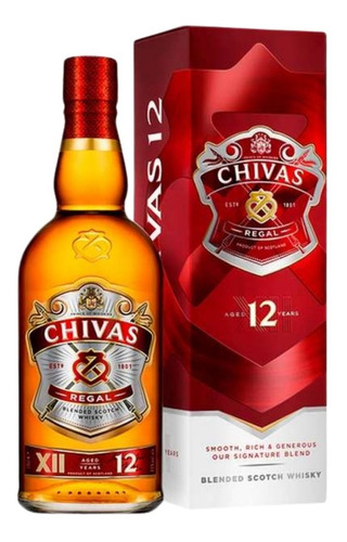 Whisky Chivas Regal 12 Años X 1 Litro. - Cuo