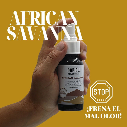 Imagen 2 de 5 de Popidu® Neutraliza Olores Aromatizante Baño. African S 75ml