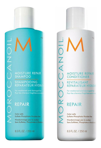 Pack Reparación Moroccanoil Shampoo Y Acond Sin Sulfato 