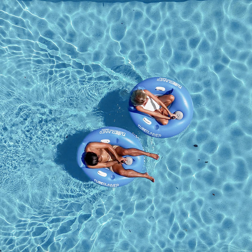 Piscina Inflável Motorizada Float Tube Runner 2.0 Blue Poolc