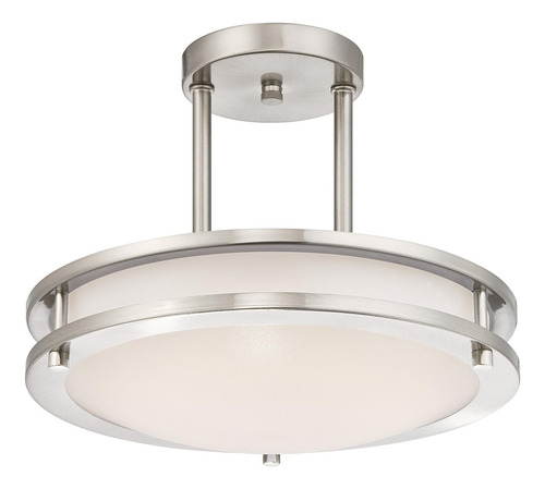 Candil Led Estilo Antiguo, Semimontaje, Acabado Cepillado, 3