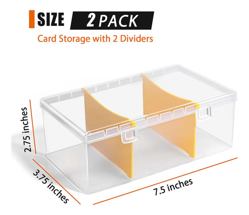 Caja De Almacenamiento De Tarjetas De Comercio De Plástico C