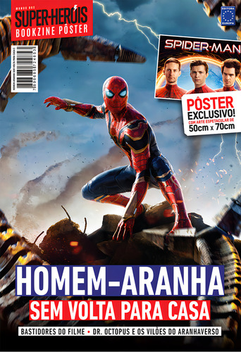 Homem-Aranha - Sem Volta para Casa - Arte C - Superpôster Mundo dos Super-Heróis, de Editora Europa. Editorial Editora Europa, capa mole em português, 2022