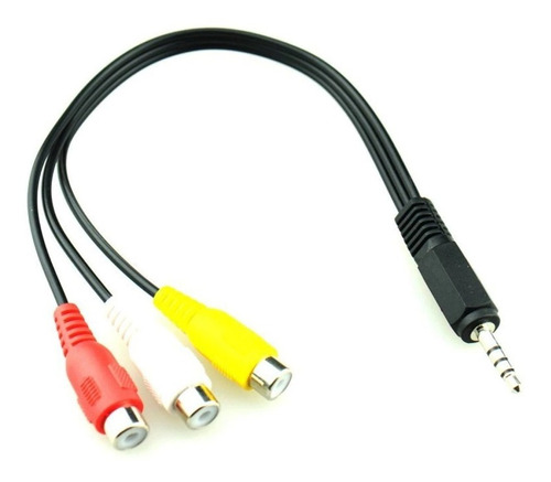Cable Audio Plug 3.5 Mm Macho A 3 Rca Hembra 15 Cm