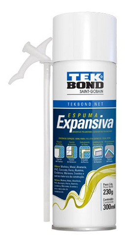 Espuma De Poliuretano Expansivo Aerosol 230gr/300ml Tek Bond