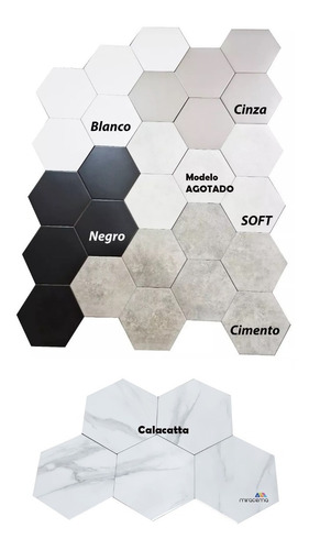 Ceramica Hexagonal Para Piso Pared Decoracion 20x23 Cm 1ª