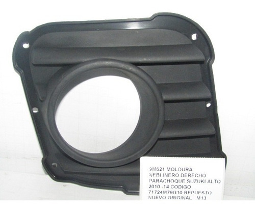 Moldura Neblinero Derecho Parachoque Suzuki Alto 2010 -14 