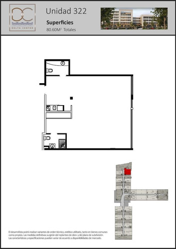 Imagen 2 de 20 de Delta Center. Oficina O Vivienda