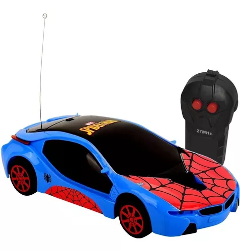 Carrinho de Controle Remoto - Spiderman - High Speed - Preto - Candide