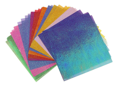 50 Pcs Papel Glitter De Papel Ofício Papel Para 15x15x0.5cm