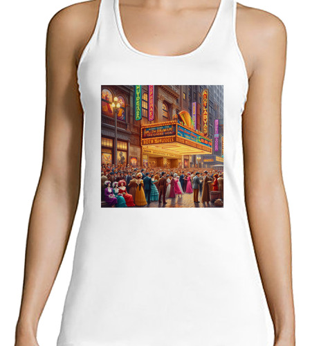 Musculosa Mujer Broadway Teatro Y Espectáculo New York M1