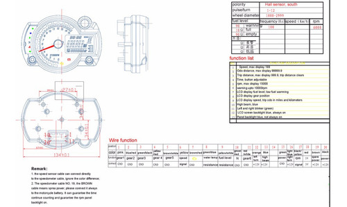 Cuentakilometros Digital Universal Lcd Impermeable Para Moto