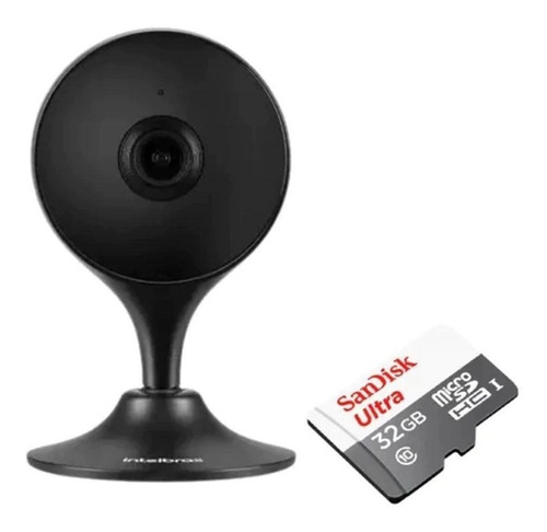 Câmera Segurança Im3 Intelbras Wifi + Cartão De 32gb Memória