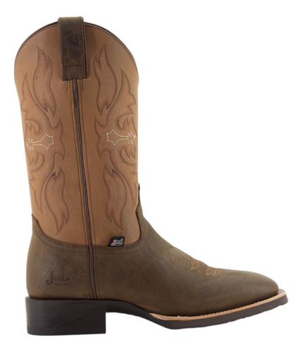 Botas Vaqueras Justin Hombre Blent Arrugado Jb5575