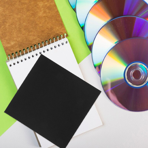 10 Fundas Para Cd, Sobres De Papel Para Dvd, Papel En Blanco